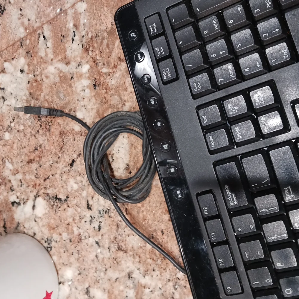 Dell 0F77Y5 Black USB Wired Slim Keyboard. MODEL SK-8165